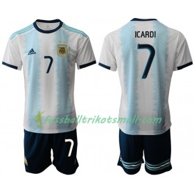Fußballtrikots Argentinien ICARDI 7 Kinder Copa América 2019 Kurzarm Heimtrikotsatz kaufen